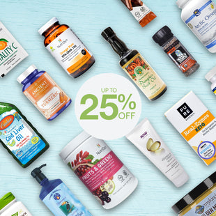 Save up to 25% on select discounted vitamin brands