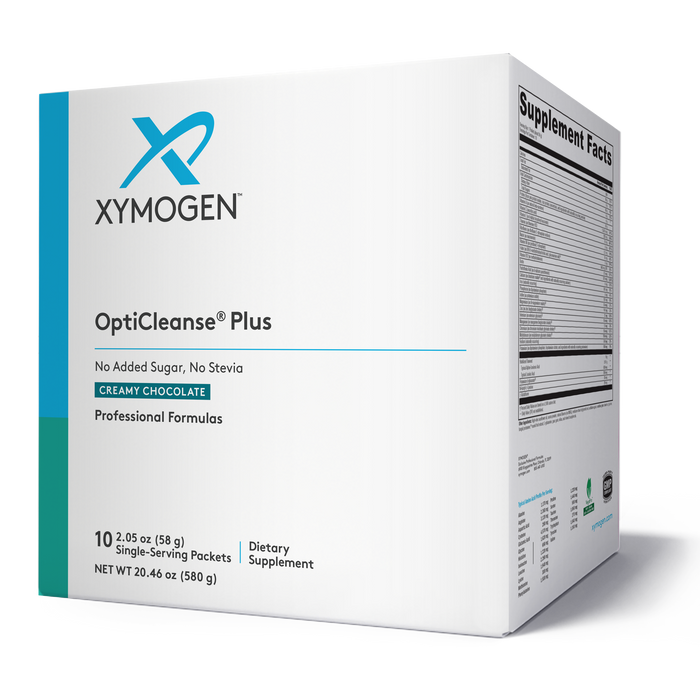 Xymogen, OptiCleanse Plus: Creamy Chocolate (No Added Sugar, No Stevia) 10 Servings