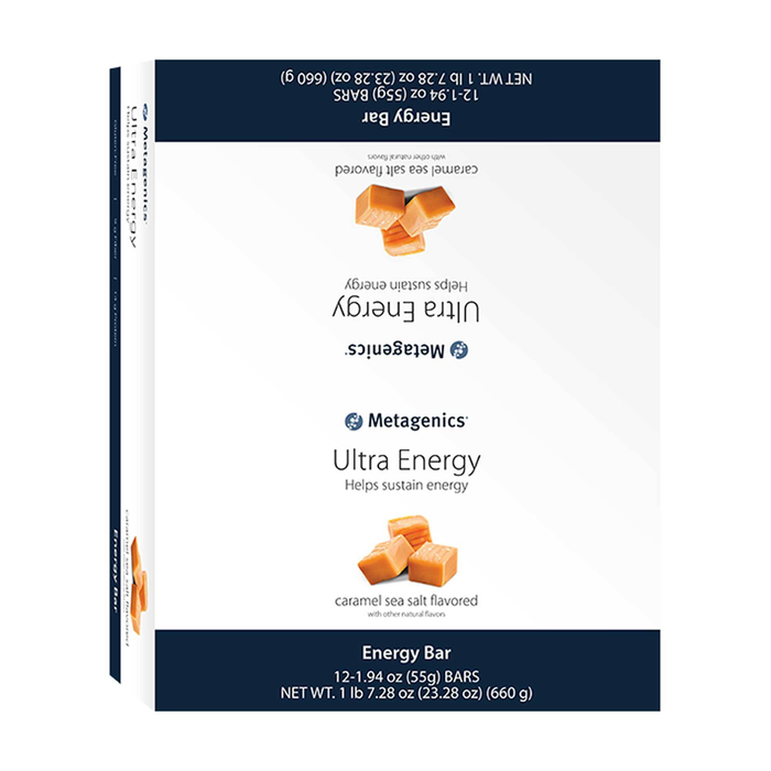 Metagenics, Ultra Energy Bar Caramel Sea Salt 12 Bars