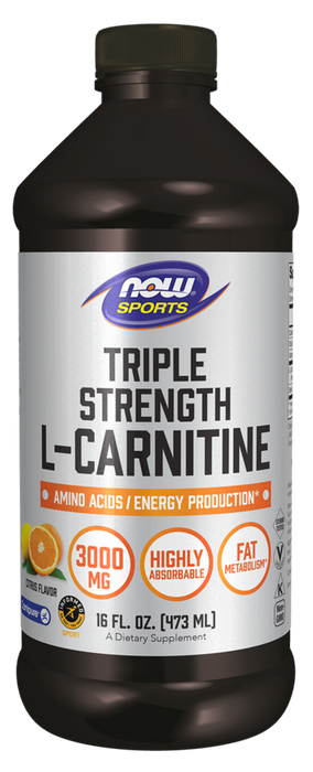 NOW, Liquid L-Carnitine 3000 mg 16 fl oz