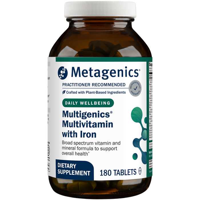 Multigenics Multivitamin with Iron 180 Tablets by Metagenics