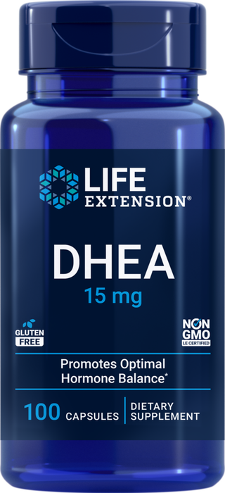 Life Extension, DHEA 15 mg 100 caps
