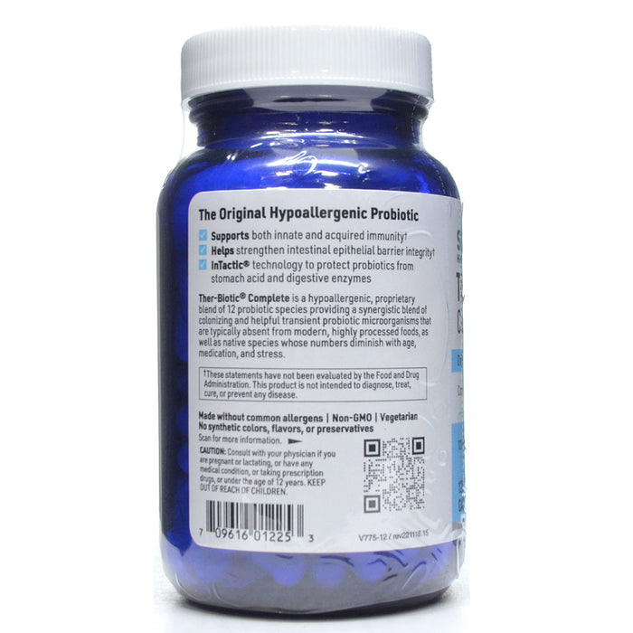 Klaire Labs, Ther-Biotic Complete 120 capsules label