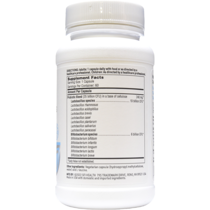 Supplement Facts Ther-Biotic LactoPrime Plus 60 vcaps