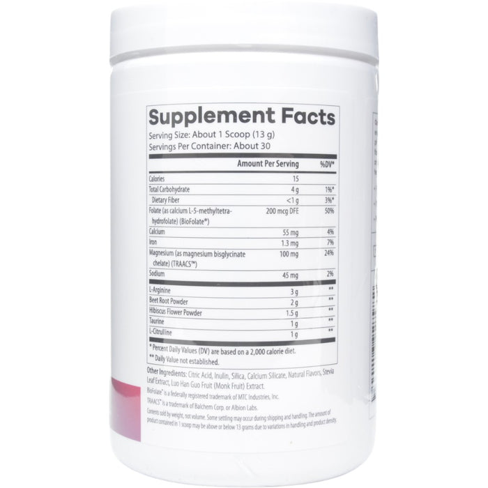 Cardio Flow Berry 30 servings Supplement Facts