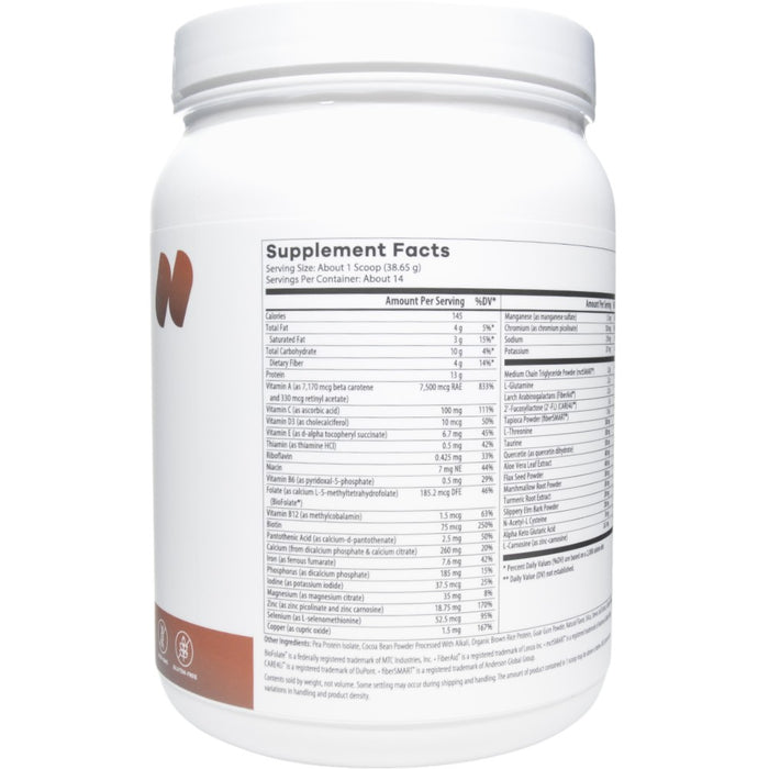 GI Restore Chocolate Supplement Facts