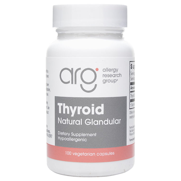 Allergy Research Group, Thyroid Natural Glandular 100 vcaps