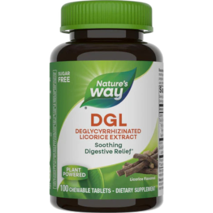 Nature's Way, DGL Sugar Free 100 chew tabs