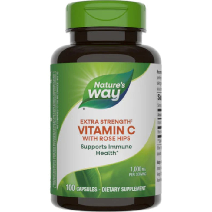 Nature's Way, Vitamin C with Rose Hips Extra Strength 100 caps