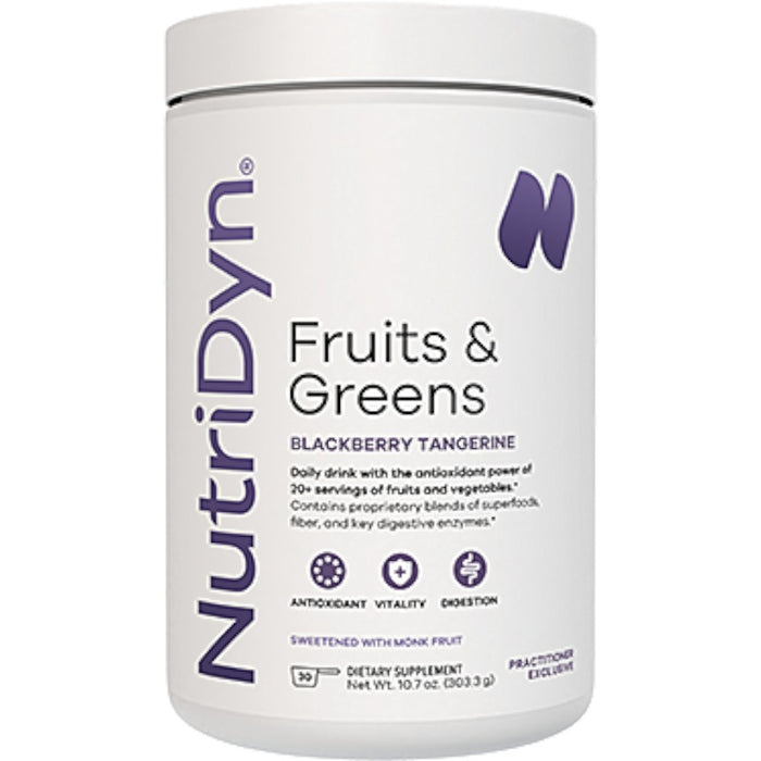 Nutri-Dyn, Fruits & Greens Blackberry Tangerine with Monk Fruit