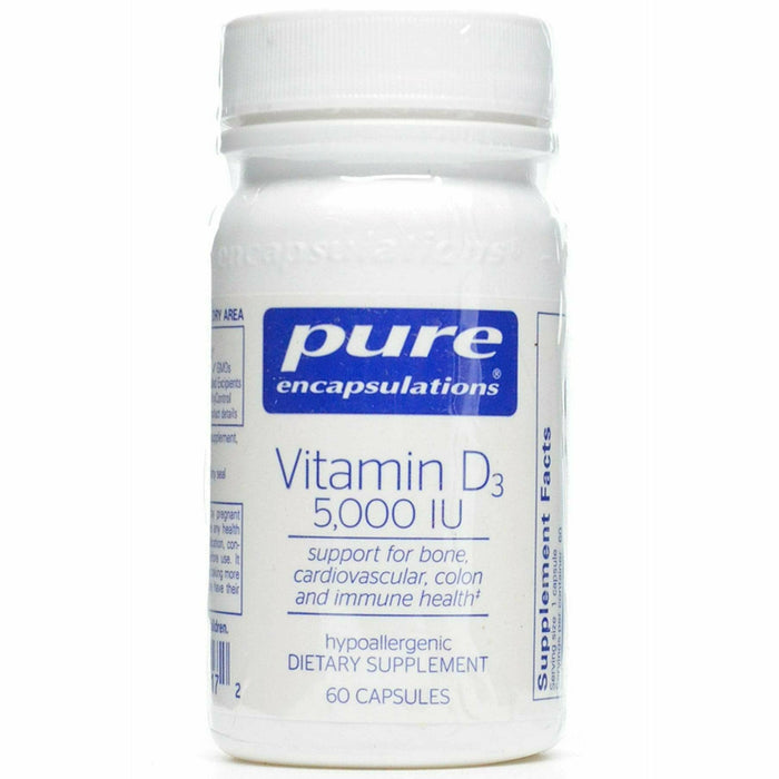 Pure Encapsulations, Vitamin D3 5000 IU 60 capsules