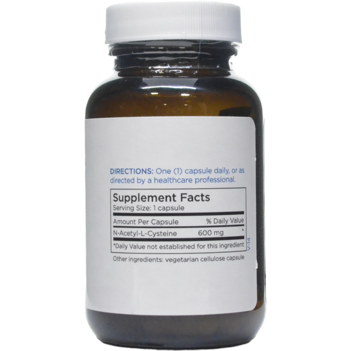 Metabolic Maintenance, NAC 600 mg 60 caps Supplement Facts