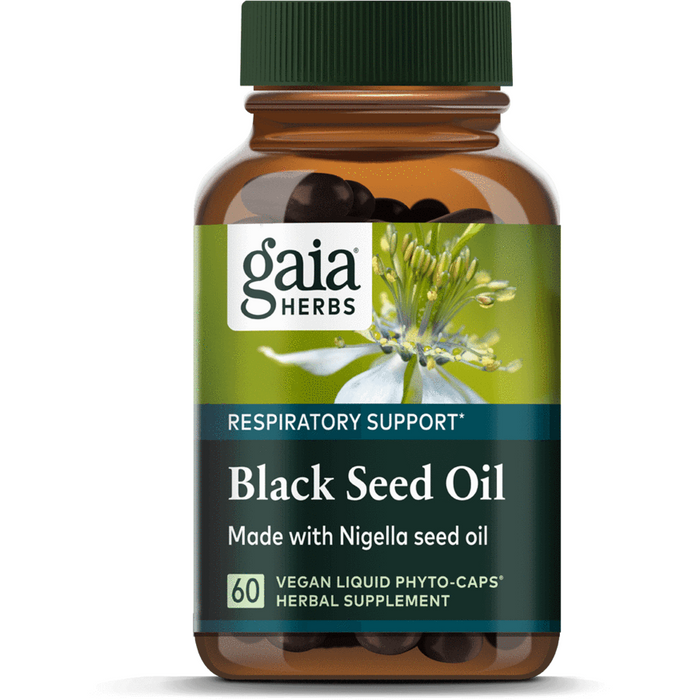 Black Seed Oil 60 caps by Gaia Herbs Bottle