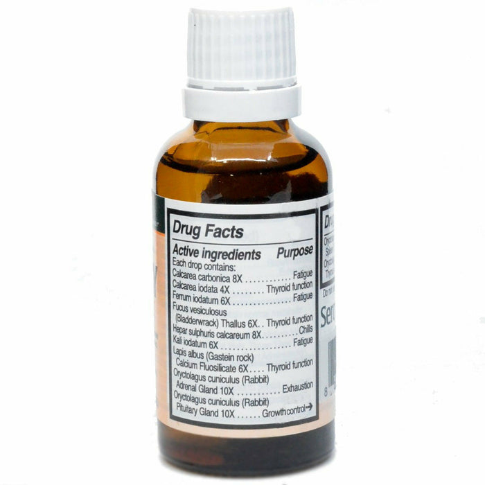 HTHY Thyroid Drops 1 oz by Seroyal Genestra Drug Facts