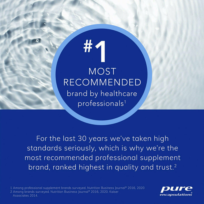 Pure Encapsulations number 1 most recommended brand by healthcare professionals