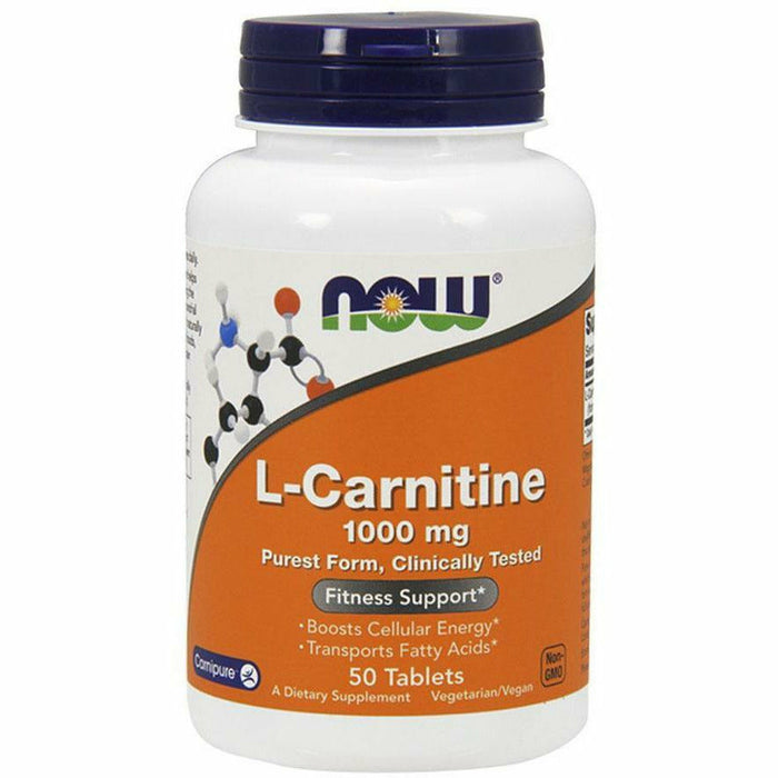NOW, L-Carnitine 1000mg 50 tabs