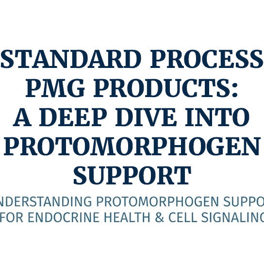 Standard Process PMG protomorphogen supplement products for thyroid and glandular support