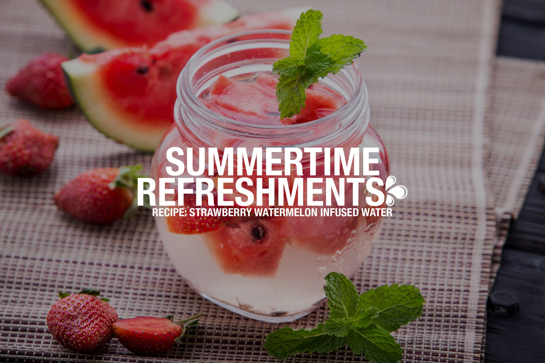 Summertime Refreshments: Strawberry Watermelon Infused Water