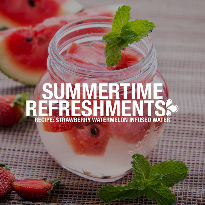 Summertime Refreshments: Strawberry Watermelon Infused Water