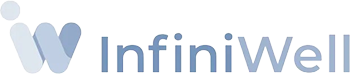 Blue InfiniWell brand logo