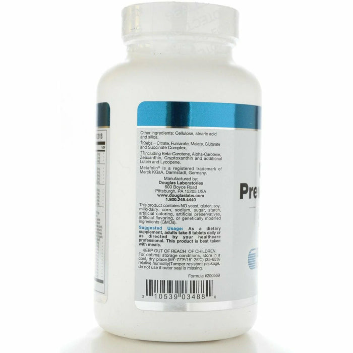 Ultra Preventive X by Douglas Laboratories Other Ingredients and Suggested Usage label.