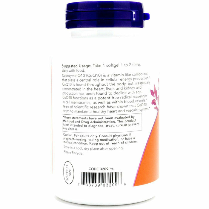 Supplement container with label on a white background