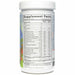 Supplement container with a detailed supplement facts label on a white background