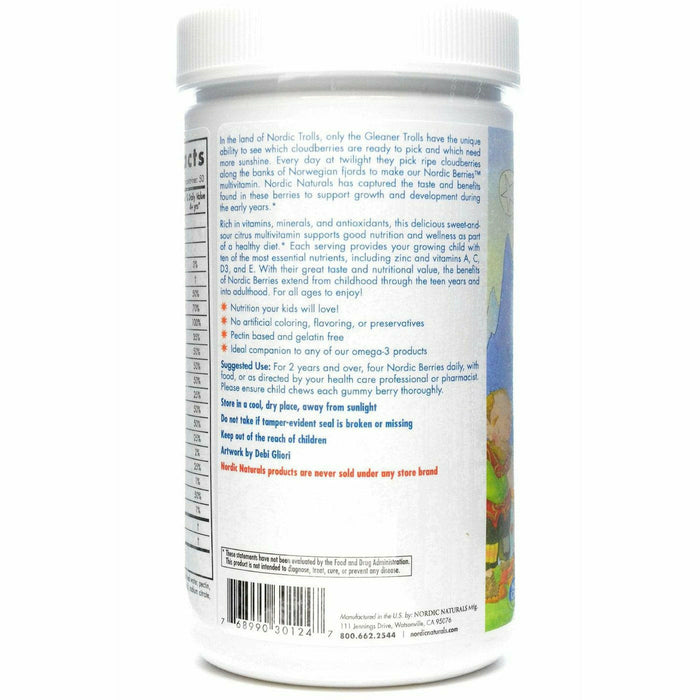 Nutritional supplement container with label on a white background