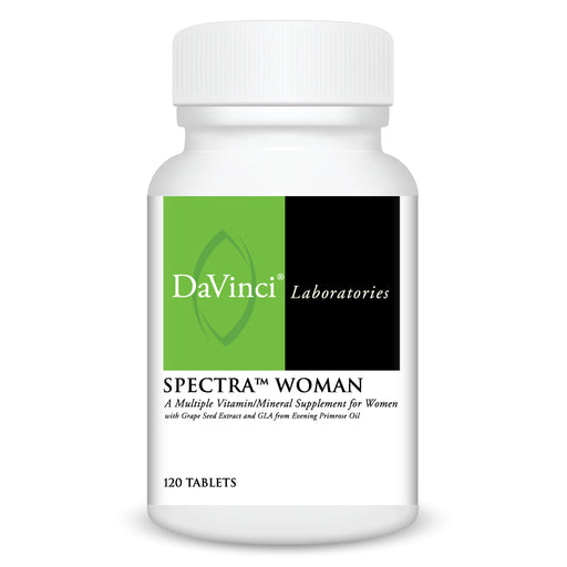 DaVinci Laboratories Spectra Woman supplement bottle on a white background