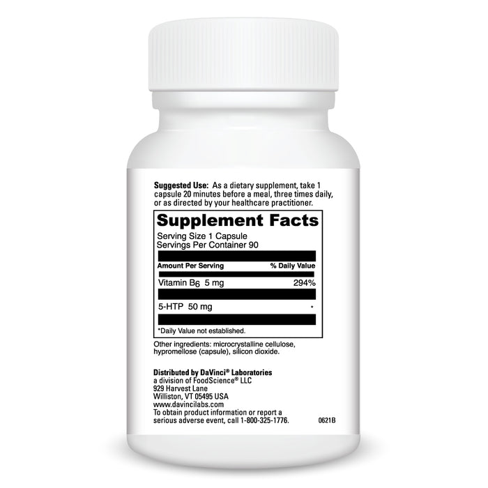 Supplement Facts 5-HTP 50 mg 90 caps