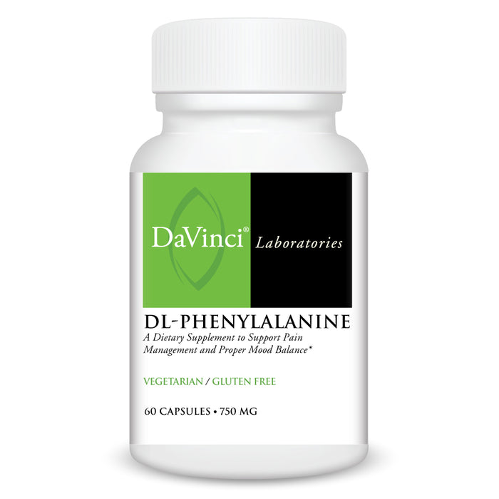 Davinci Labs, DL-Phenylalanine 750 mg 60 vegcap