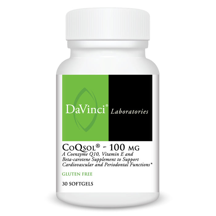 Davinci Labs, CoQsol 100 mg 30 gels