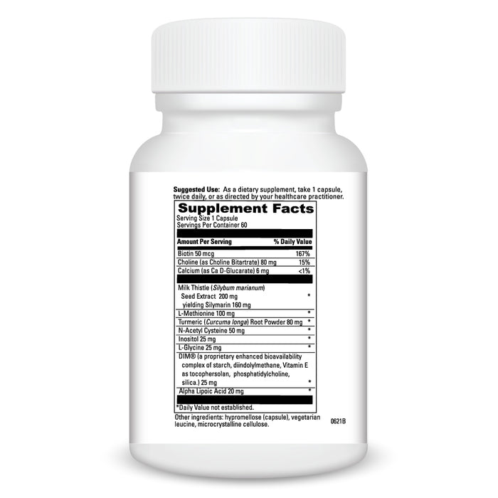 Supplement Facts Hepaticlear 60 vcaps