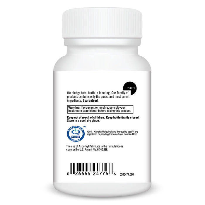 Warnings Ubiquinol 100 mg 60 softgels