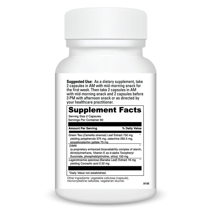 Supplement Facts DIM Plex 120 caps