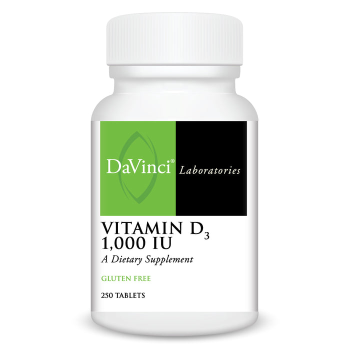 Davinci Labs, Vitamin D3 1,000 IU 250 tabs