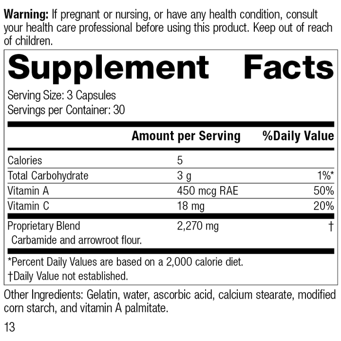 A-C Carbamide®, 90 Capsules, Rev 12 Supplement Facts
