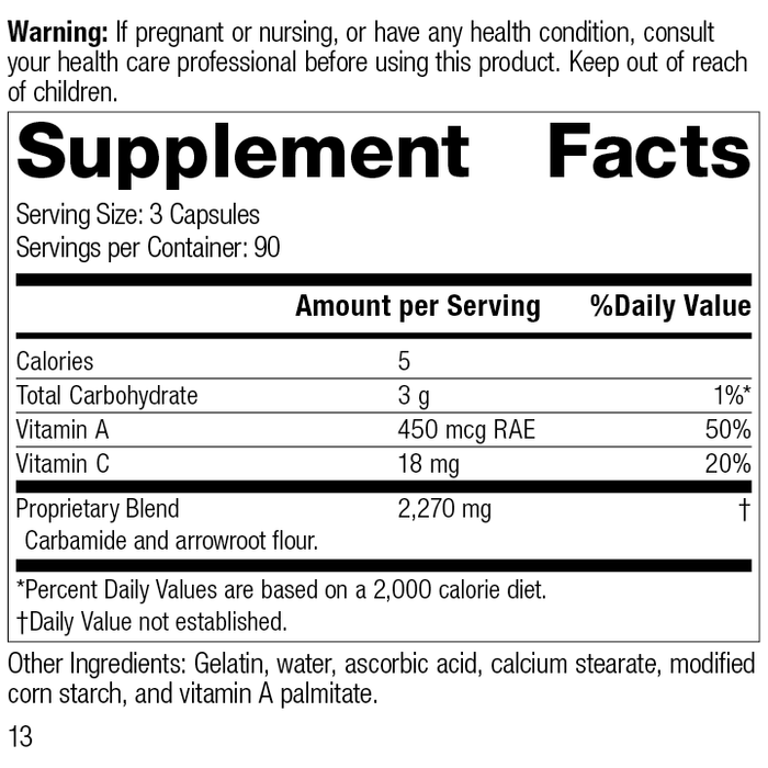 A-C Carbamide®, 270 Capsules, Rev 12 Supplement Facts