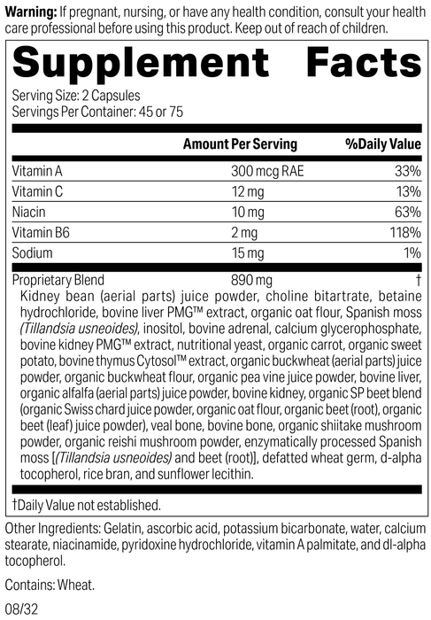 Albaplex®, 90 Capsules, Rev 08 Supplement Facts
