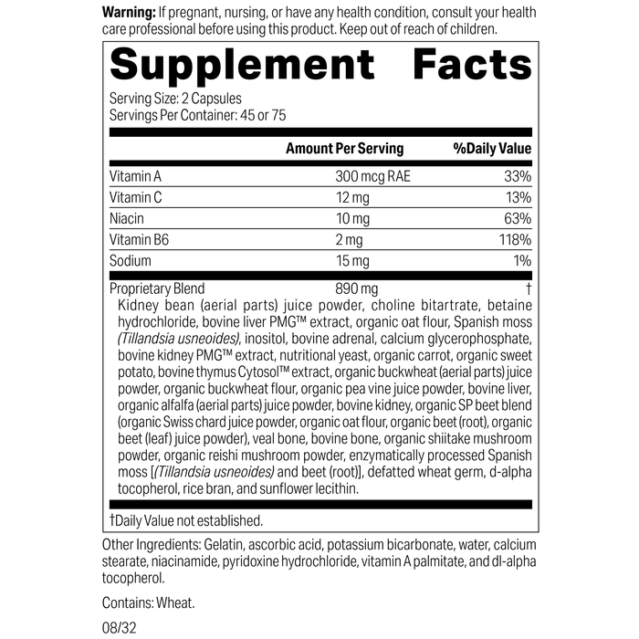 Albaplex®, 90 Capsules, Rev 08 Supplement Facts