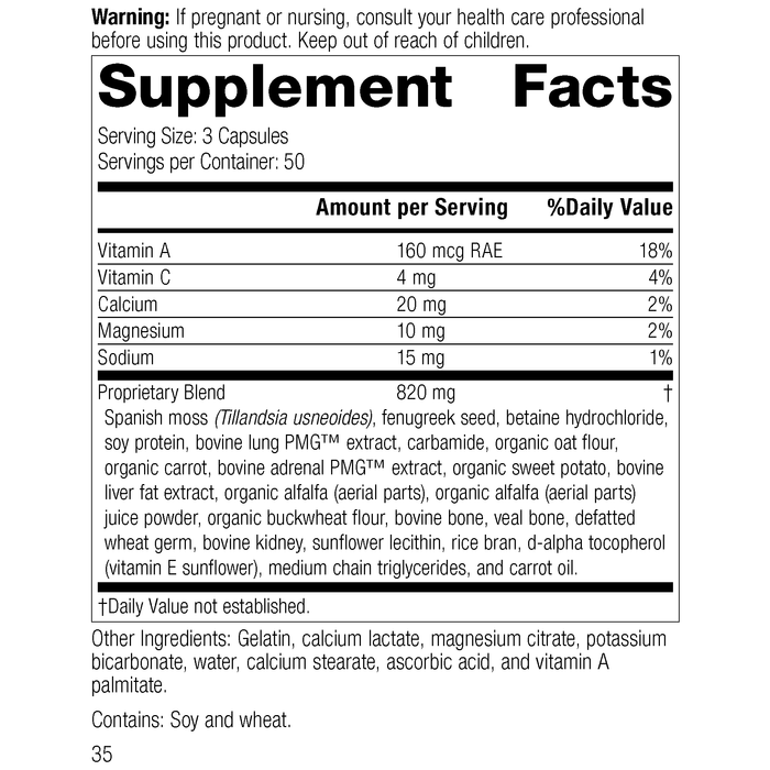 Allerplex®, 150 Capsules, Rev 34 Supplement Facts