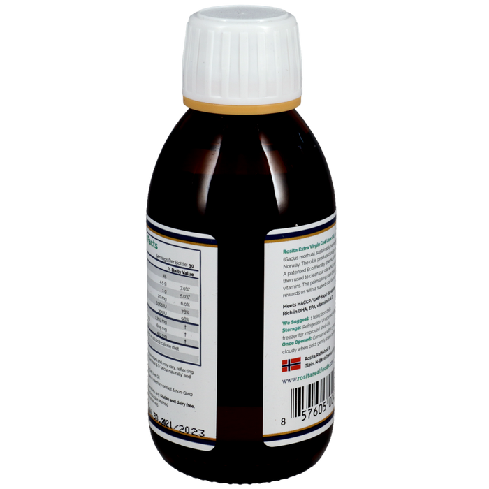 Extra Virgin Cod Liver Oil Liquid 5 Fl oz By Rosita Real Foods