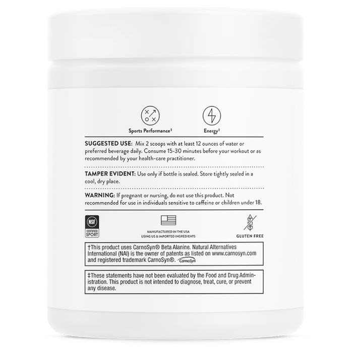 Advanced Pre-Workout Rainbow Sherbet 10.4 oz Suggested Use