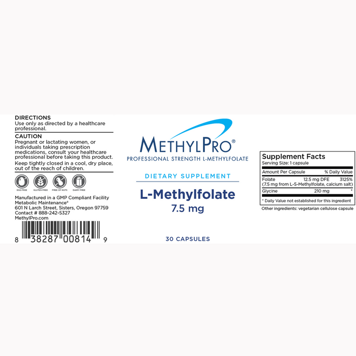 L-Methylfolate 7.5mg by MethylPro