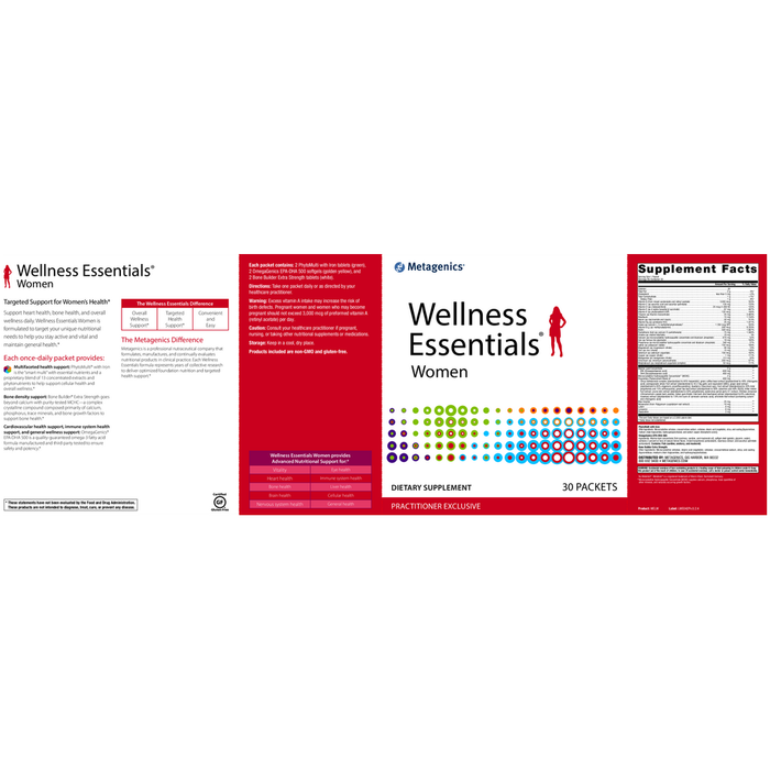 Wellness Essentials Women's Daily Packs 30 Packets by Metagenics