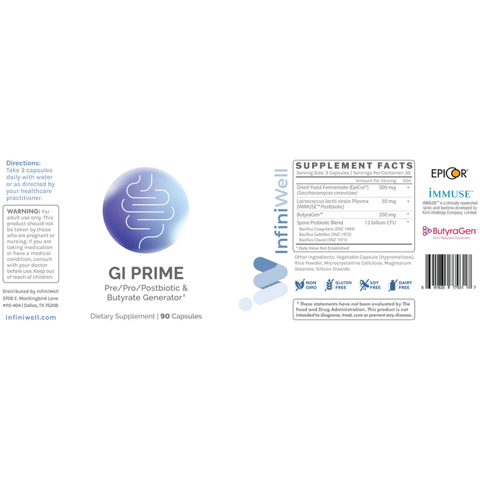 GI Prime 90 Capsules by InfiniWell