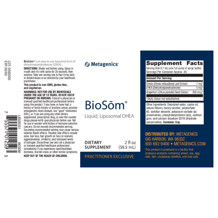 BioSom Liquid 2 oz by Metagenics