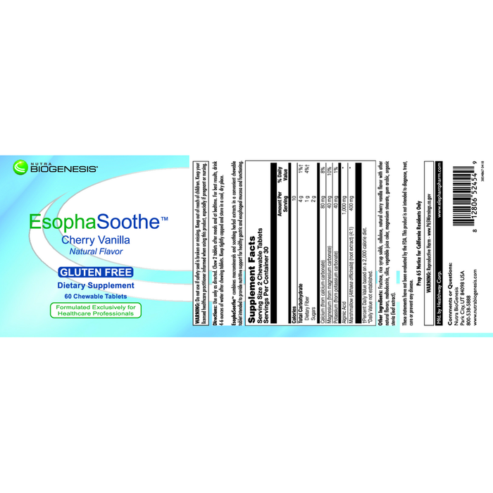 EsophaSoothe: Cherry Vanilla 60 chews by BioGenesis