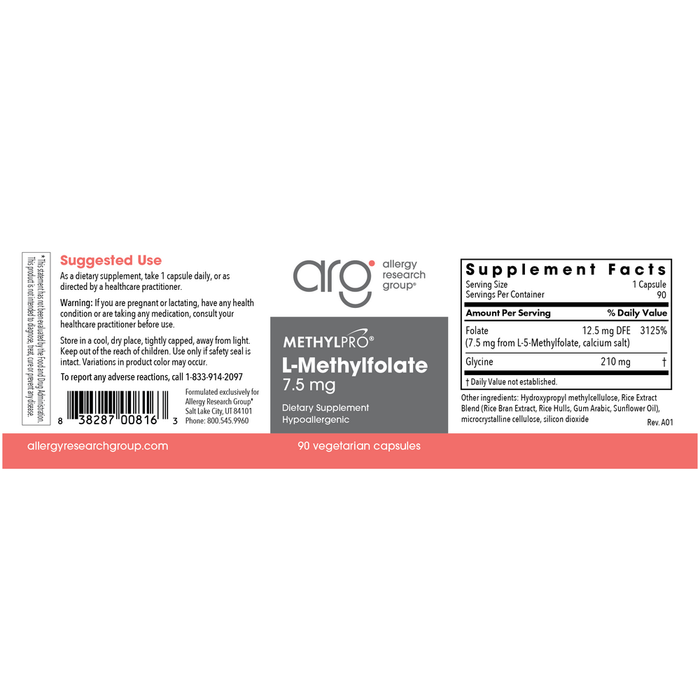 L-Methylfolate 7.5 mg by MethylPro