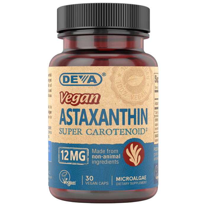 Vegan Astaxanthin 12mg 30 Capsules by Deva Nutrition